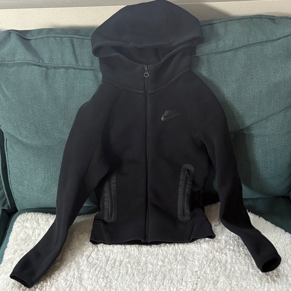 Nike Kids Black Full-Zip Hoodie